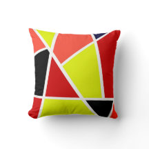 Abstract zwart-geel koraalminimalisme