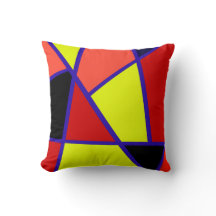 Abstract zwart-geel koraalminimalisme