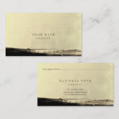 Abstract Zwart Goud Geel Afspraakkaart Afsprakenkaartje (Voorkant / Achterkant)