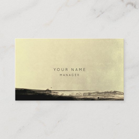 Abstract Zwart Goud Geel Afspraakkaart Afsprakenkaartje (Voorkant)