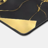 Abstract zwart-gouden patroon bureaumat (Hoek)