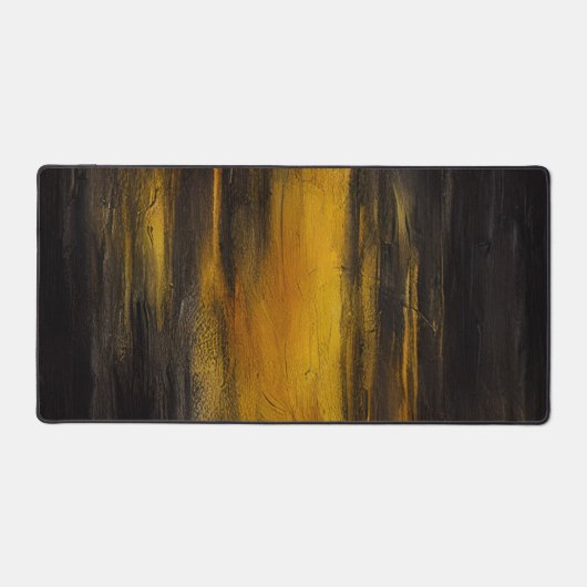 Abstract zwart-gouden patroon bureaumat (Voorkant)