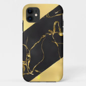 Abstract zwart-gouden patroon Case-Mate iPhone case (Achterkant)