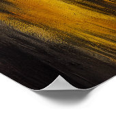 Abstract zwart-gouden patroon poster (Hoek)