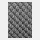 Abstract zwart & grijs - keukenhanddoek (Verticaal)
