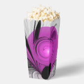 Abstract zwart grijs met magenta fractal art bedankdoosjes (Popped)