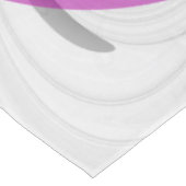 Abstract zwart grijs met magenta fractal art tafelkleed (Gekanteld)