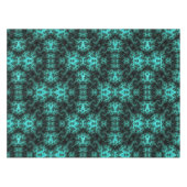 Abstract Zwart Groen symmetrisch Fractal Tafelkleed (Voorkant (Horizontaal))