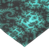 Abstract Zwart Groen symmetrisch Fractal Tafelkleed (Gekanteld)