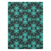 Abstract Zwart Groen symmetrisch Fractal Tafelkleed (Voorkant)