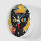 Abstract zwart kattenschilderij (Hoek)