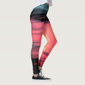 Abstract zwart koraal leggings (Rechts)