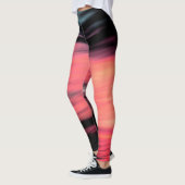 Abstract zwart koraal leggings (Links)