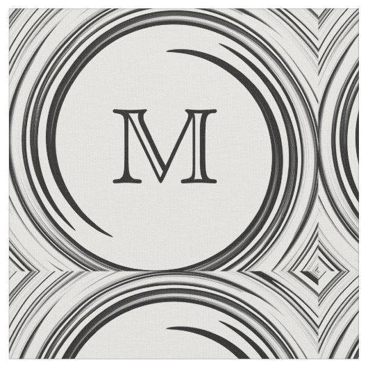 Abstract zwart logo #2 stof (Close Up)