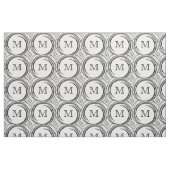 Abstract zwart logo #2 stof (Fat Quarter)