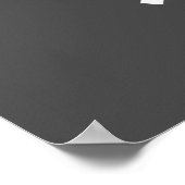 abstract zwart modern portret poster (Hoek)