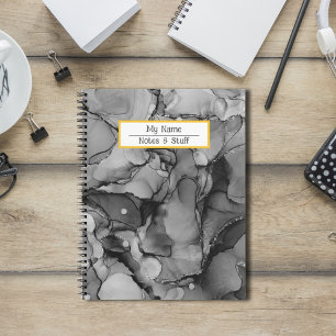 Abstract zwart Notitieboek