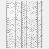 Abstract zwart of om het even welk patroon van de fleece deken (Voorkant)