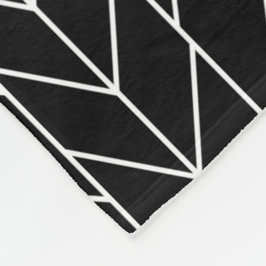 Abstract zwart of om het even welk patroon van de  fleece deken (Hoek)