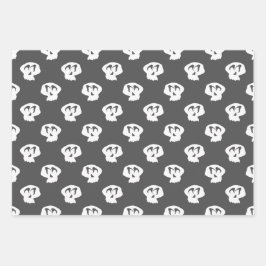 Abstract zwart Oranje Halloween Gift Inpakpapier Vel