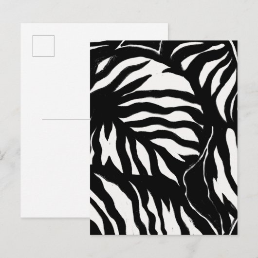 Abstract zwart patroon achtergrond Briefkaart (Voorkant / Achterkant)