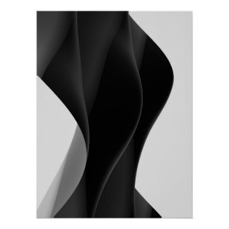 Abstract ZWART Perfect Poster