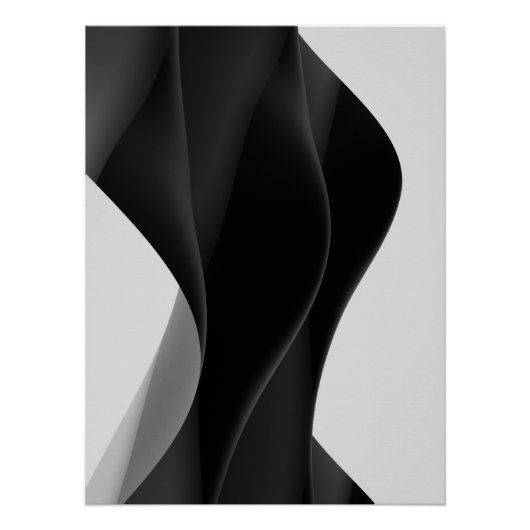 Abstract ZWART Perfect Poster (Voorkant)