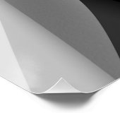 Abstract ZWART Perfect Poster (Hoek)