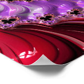 Abstract zwart-procent teken fractal Poster (Hoek)