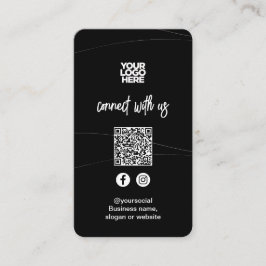 Abstract zwart | QR-code sociale media Visitekaartje