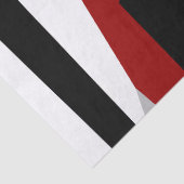 Abstract zwart, rood en wit tissuepapier (Detail)