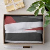Abstract zwart, rood en wit tissuepapier (Geschenk)