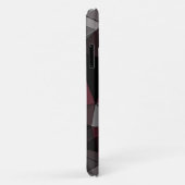 Abstract zwart, rood, grijs geometrisch. Case-Mate iPhone case (Achterkant/rechts)