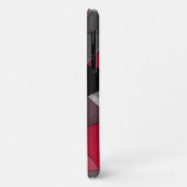 Abstract zwart, rood, grijs geometrisch. Case-Mate iPhone case (Achterkant/links)