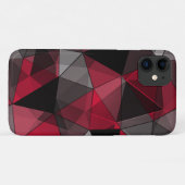 Abstract zwart, rood, grijs geometrisch. Case-Mate iPhone case (Achterkant (horizontaal))