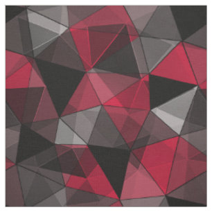 Abstract zwart, rood, grijs geometrisch. stof