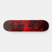 Abstract zwart/rood ontwerp #2 skateboard (Horizontaal)