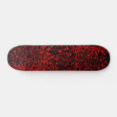 Abstract zwart/rood ontwerp #3 persoonlijk skateboard (Horizontaal)