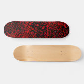 Abstract zwart/rood ontwerp #3 persoonlijk skateboard (Horizontaal)