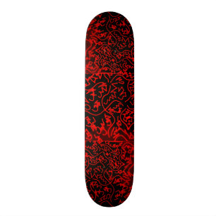 Abstract zwart/rood ontwerp #3 persoonlijk skateboard