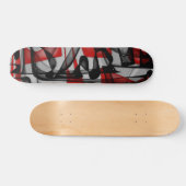 Abstract zwart skateboard (Horizontaal)