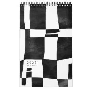 Abstract zwart-wit Art Calendar Kalender