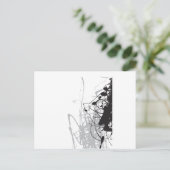 abstract zwart-wit art vo1 briefkaart (Staand voorkant)