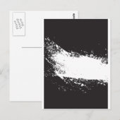 abstract zwart-wit art vo3 briefkaart (Voorkant / Achterkant)