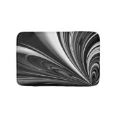 Abstract zwart-wit badmat (Voorkant)