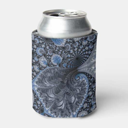 Abstract zwart-wit blikjeskoeler (Blikje Voorkant)