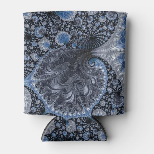 Abstract zwart-wit blikjeskoeler (Voorkant)