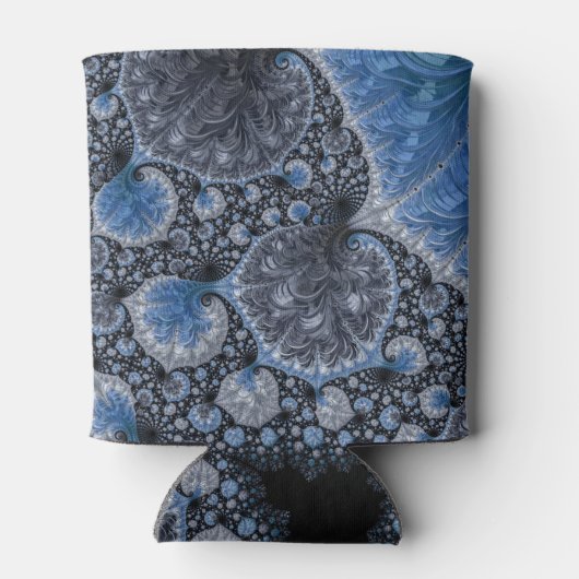 Abstract zwart-wit blikjeskoeler (Achterkant)