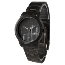 abstract zwart-wit boothorloge,