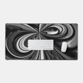 Abstract zwart-wit bureaumat (Keyboard & Muis)